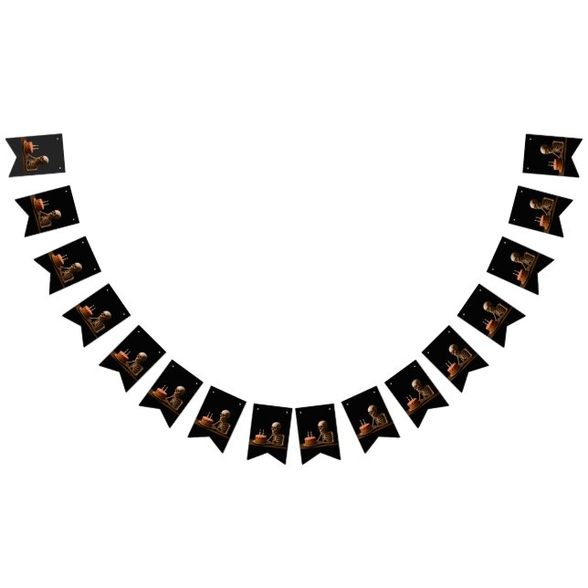 Even Skeletons Deserve a Birthday Slice Bunting (All)