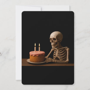 Even Skeletons Deserve a Birthday Slice Save The Date