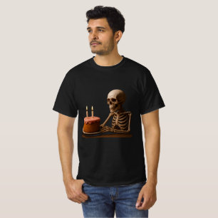 Even Skeletons Deserve a Birthday Slice T-Shirt