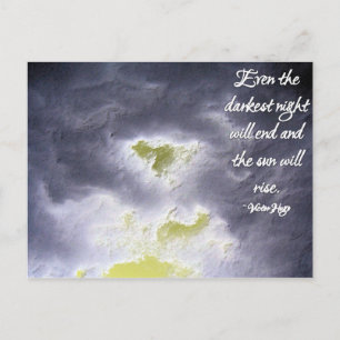 Even the darkest night... postcard