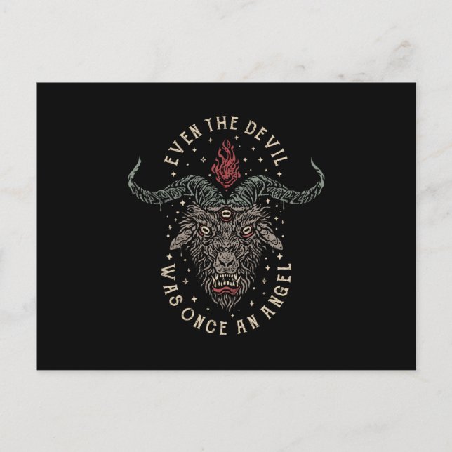Even The Devil Was Once an Angel Postcard (Front)
