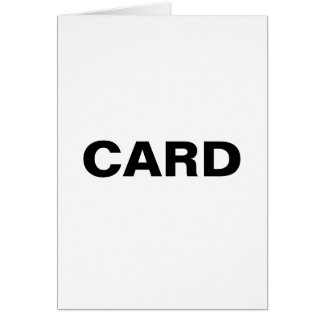 Even Worse Generic Card