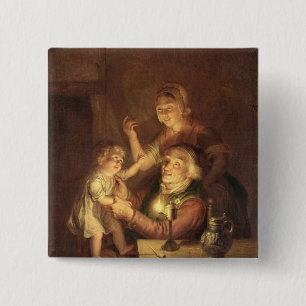 Evening 15 Cm Square Badge