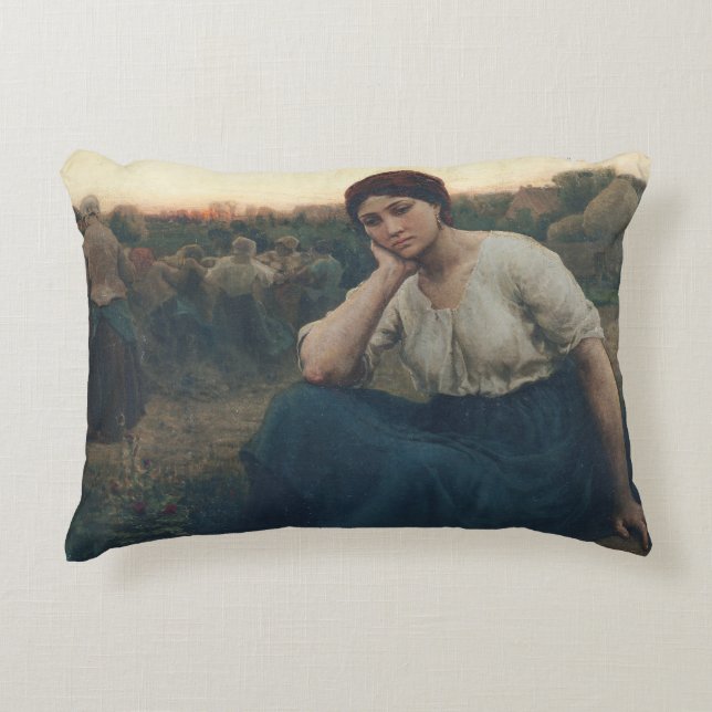 Evening, 1860 decorative cushion (Front)
