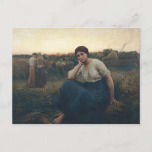 Evening, 1860 postcard