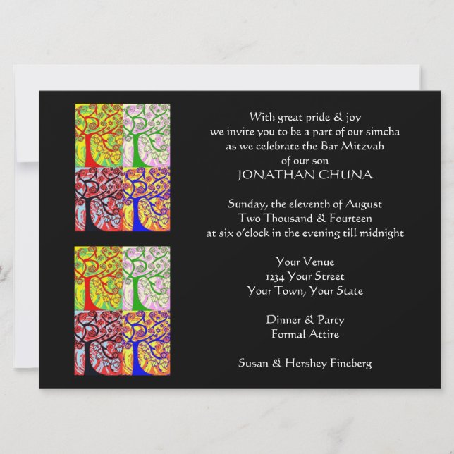 Evening Affair Invitation (large rectangle) (Front)