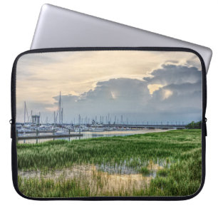 Evening At Charleston Harbour Laptop Sleeve
