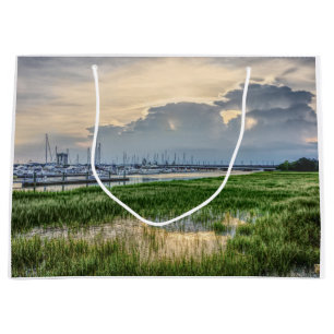 Evening At Charleston Harbour Large Gift Bag