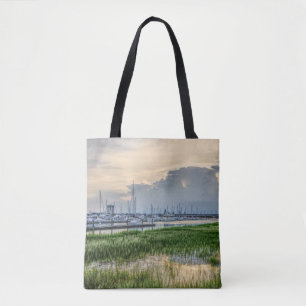 Evening At Charleston Harbour Tote Bag