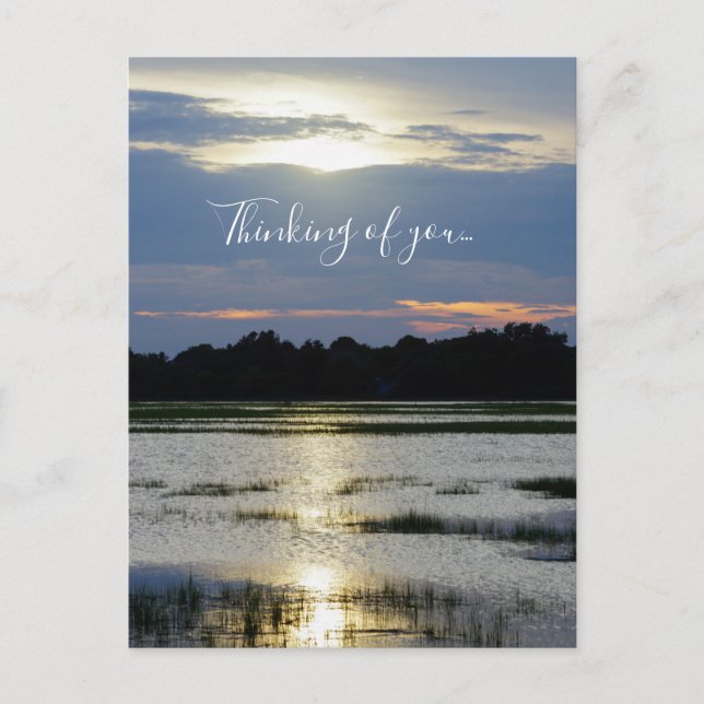 Evening At Folly River Thinking Of You Postcard (Front)