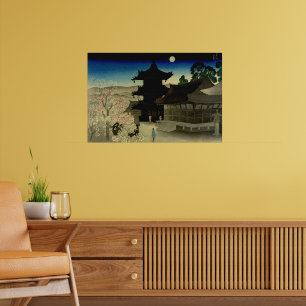 Evening at Kiyomizu-dera Miki Suizan 1924 Poster