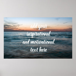 Evening at sea poster