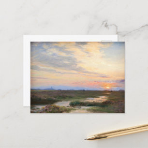 Evening at Skagen by P.S. Krøyer, Art Postcard