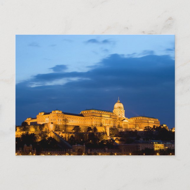 Evening at the Buda Castle in Budapest Postcard (Front)