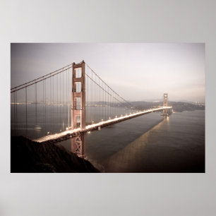 Evening at the Golden Gate Bridge print