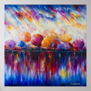 Evening at the Lake Canvas Print