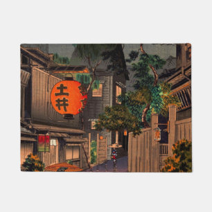 Evening At Ushigome By Tsuchiya Koitsu Doormat