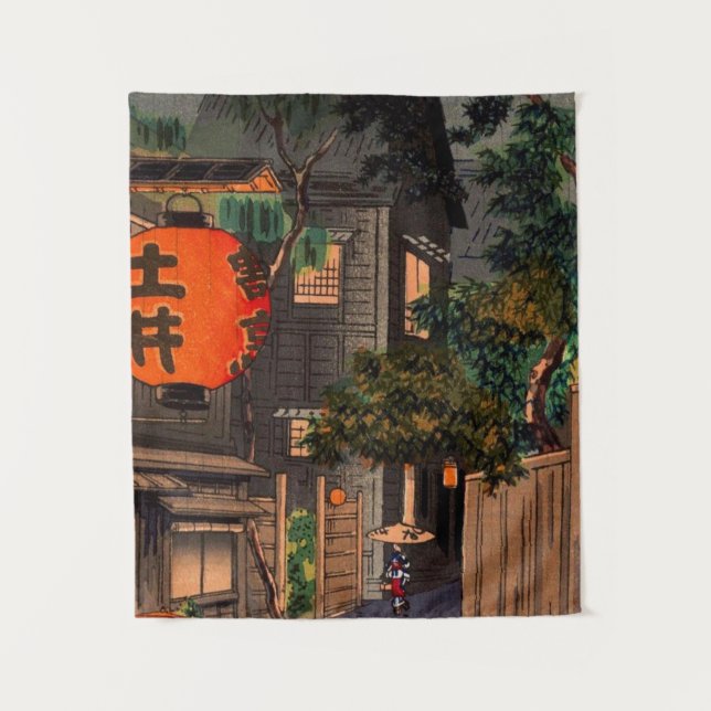 Evening At Ushigome By Tsuchiya Koitsu Tapestry (Front)