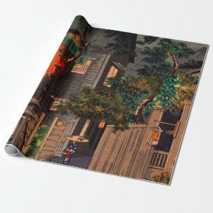 Evening At Ushigome By Tsuchiya Koitsu Wrapping Paper