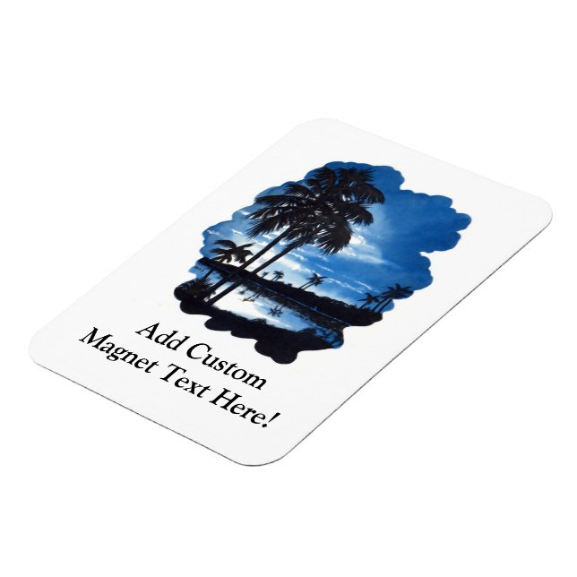 Evening Beach Vacation Magnet (Left Side)
