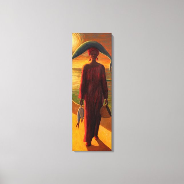 Evening Catch Canvas Print (Front)