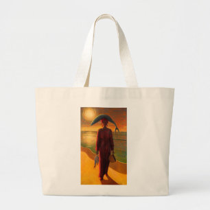 Evening Catch Large Tote Bag