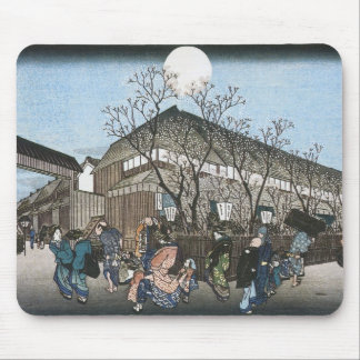 Evening Cherry at Nakanocho, Hiroshige, 1834-35 Mouse Pad