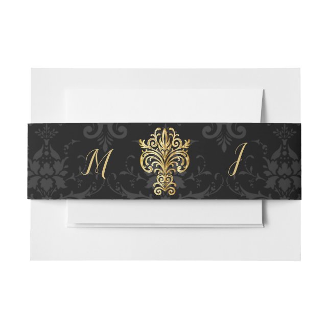 Evening Chic Invitation Belly Band (Front Example)