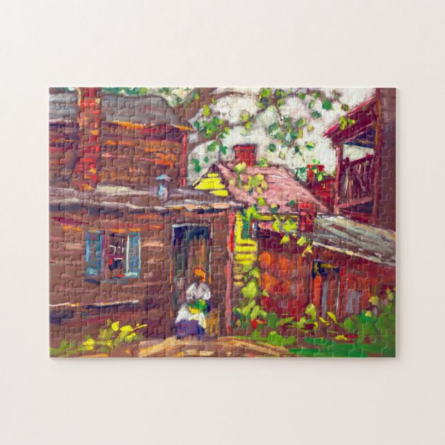 Evening Chore 1910 Jigsaw Puzzle (Horizontal)