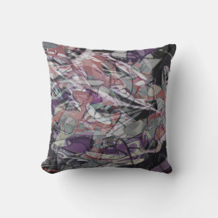 evening clouds abstract design cushion