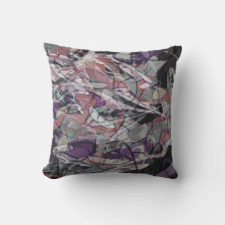 evening clouds abstract design cushion