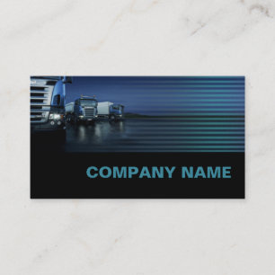 Evening Colour Blue Truck Business Card