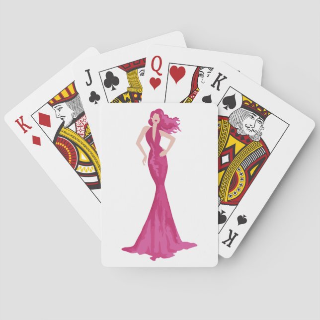 Evening Fashion Playing Cards (Back)