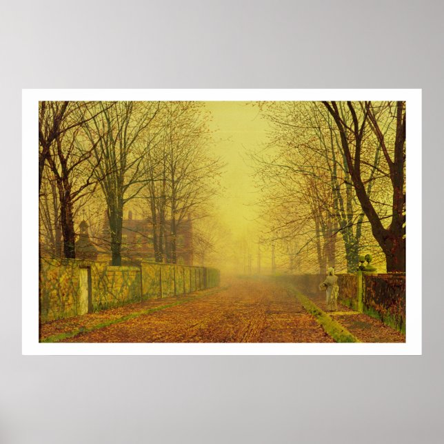 Evening Glow, c.1884 (oil on canvas) Poster (Front)