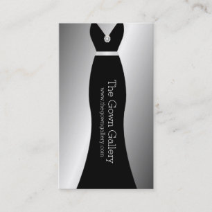 Evening Gowns Wedding Dress Bridal Shop Business Card