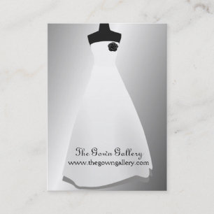 Evening Gowns Wedding Dress Bridal Shop Business Card