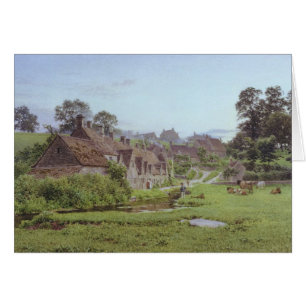 Evening in Arlington Row, Bibury, Gloucestershire