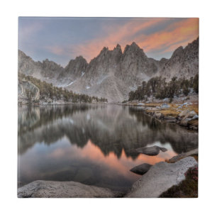 Evening Kearsarge Pinnacles Reflections Tile