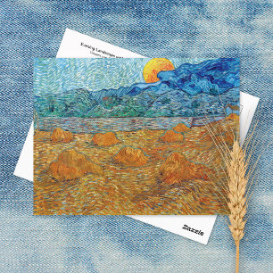 Evening Landscape Moon Vincent van Gogh Postcard