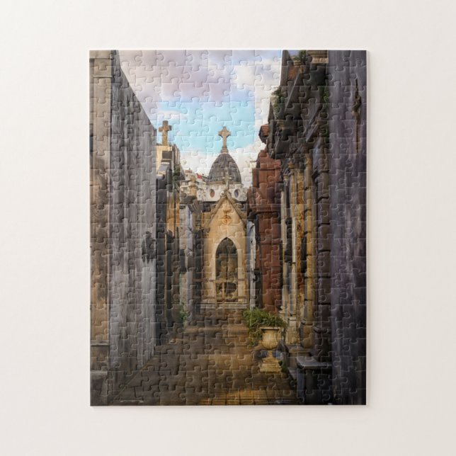 Evening Light In Recoleta Cemetery Jigsaw Puzzle (Vertical)