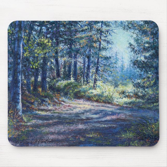 "Evening Light On the Trail" Mouse Pad (Front)