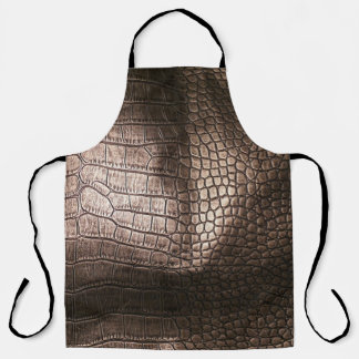 Evening Luxe: Leather Textured Sophistication Apron