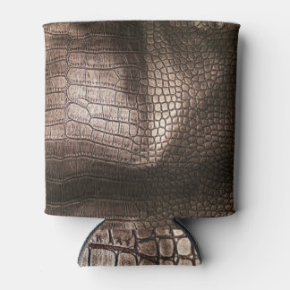 Evening Luxe: Leather Textured Sophistication Can Cooler