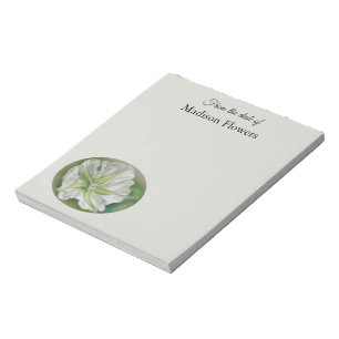 Evening Moonflower Pastel Art Personalised Notepad