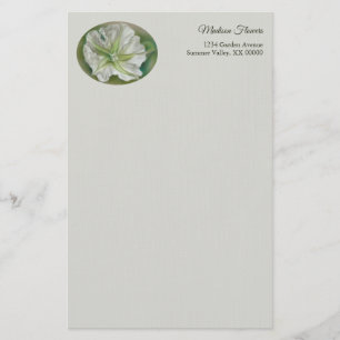 Evening Moonflower Pastel Art Personalised Stationery