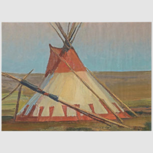 “Evening on the Blackfeet Reservation” by Maynard Tissue Paper