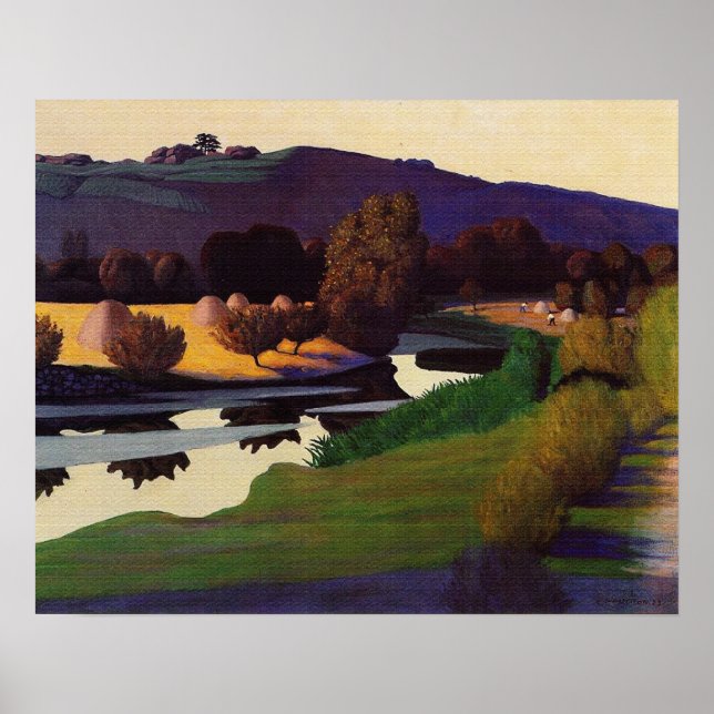 Evening on the Loire - Felix Vallotton Poster (Front)