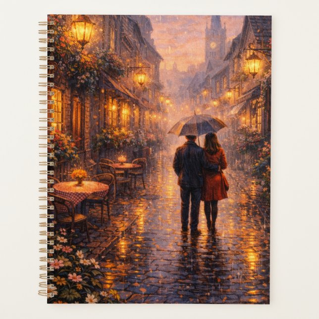 Evening Paris Reflections Planner (Front)
