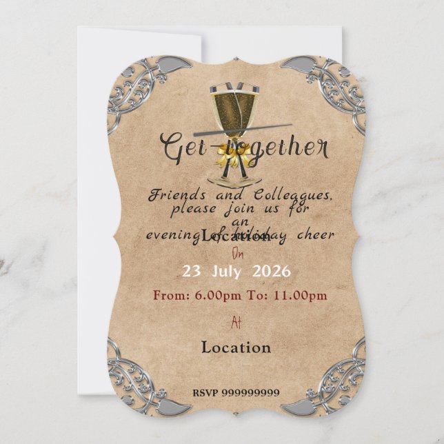Evening Party Invitation (Front)