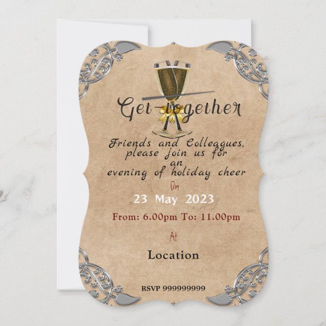 Evening Party Invitation (Front)